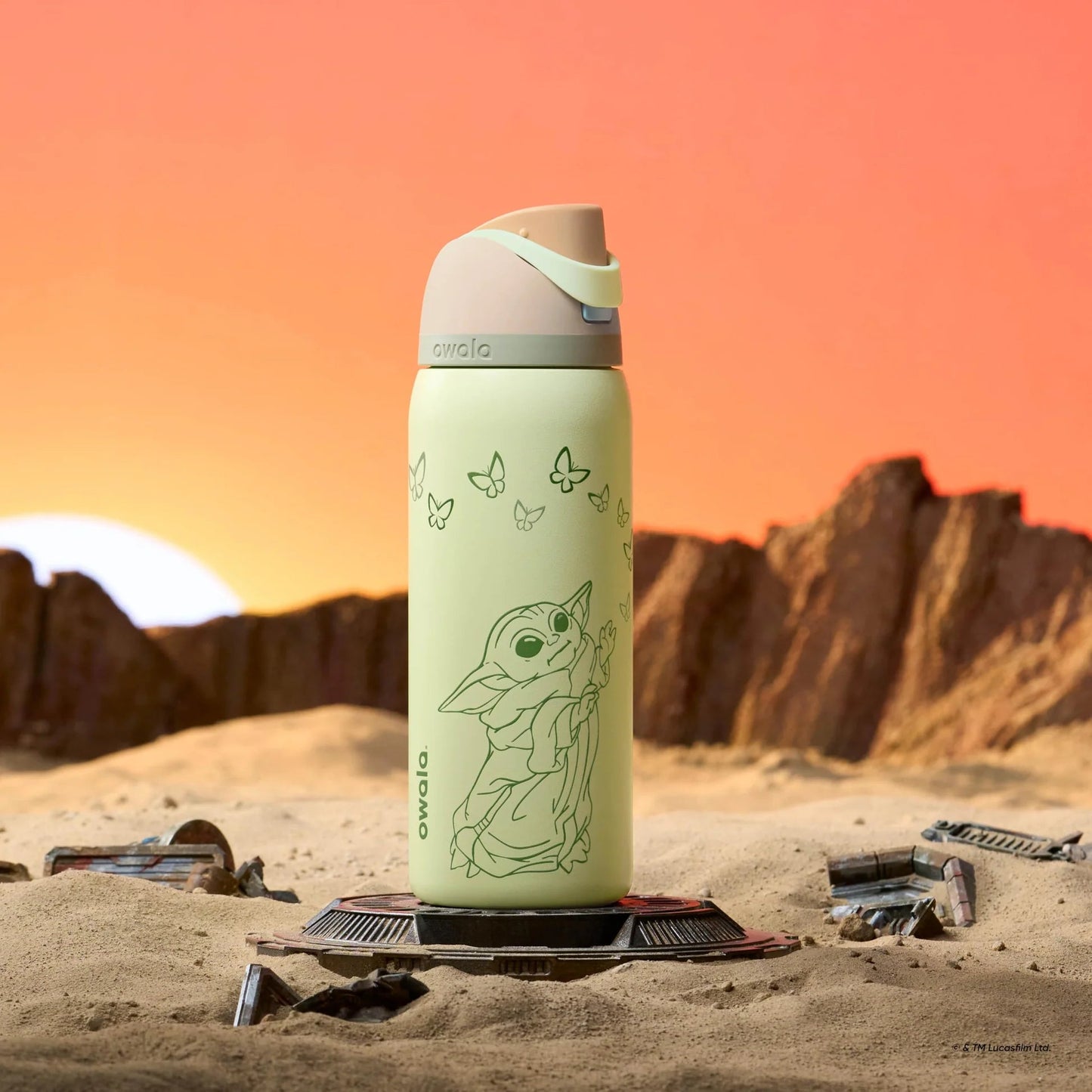 Star Wars FreeSip Stainless Steel Water Bottle 32 oz