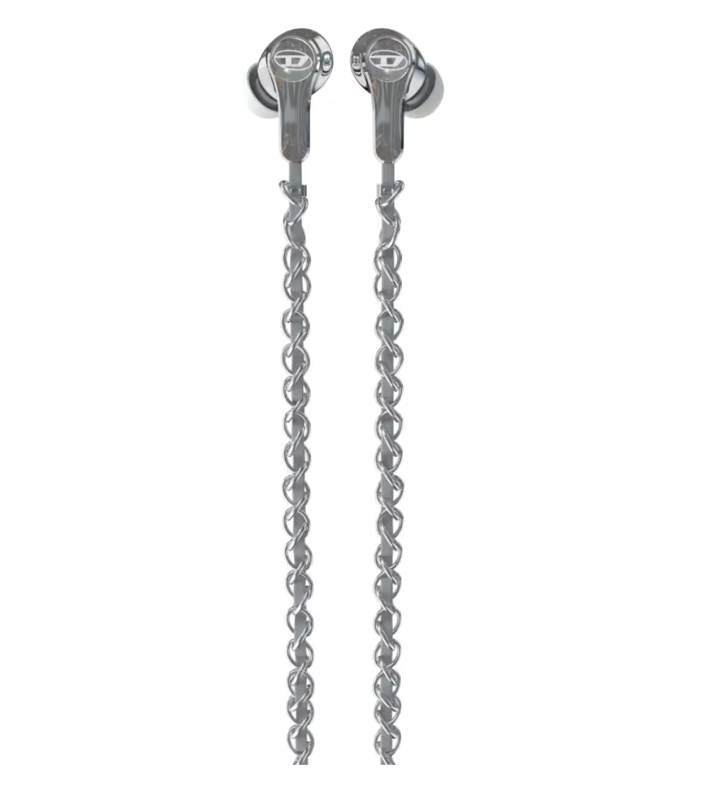 D Wired Earbuds with Silver Charms