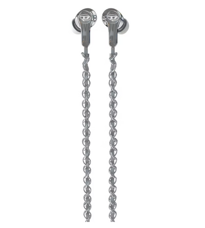 D Wired Earbuds with Silver Charms