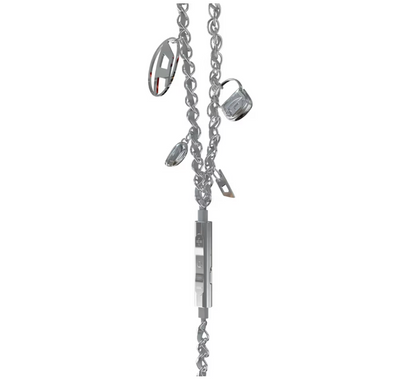 D Wired Earbuds with Silver Charms