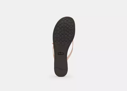 Bow Flip Flop In Signature Jacquard
