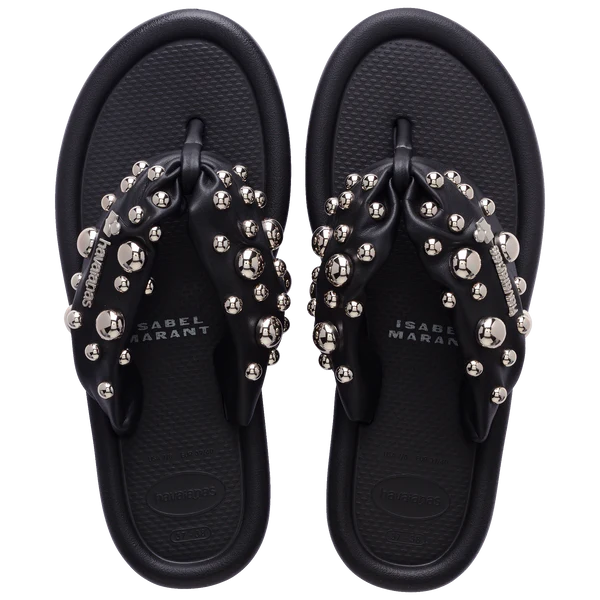 Women's Studded Platform Flip Flops