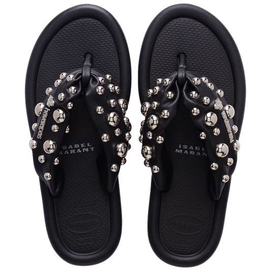 Women's Studded Platform Flip Flops