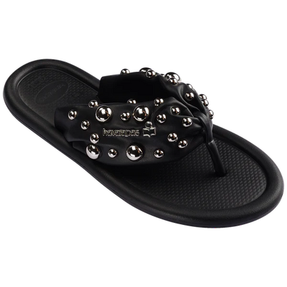 Women's Studded Platform Flip Flops