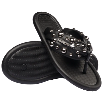 Women's Studded Platform Flip Flops